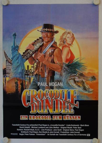 Crocodile Dundee originales deutsches Filmplakat